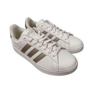 adidas Women's White and Brown Sneakers